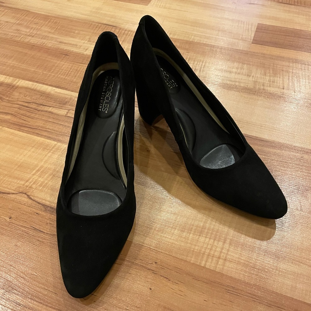 Black Suede Pumps